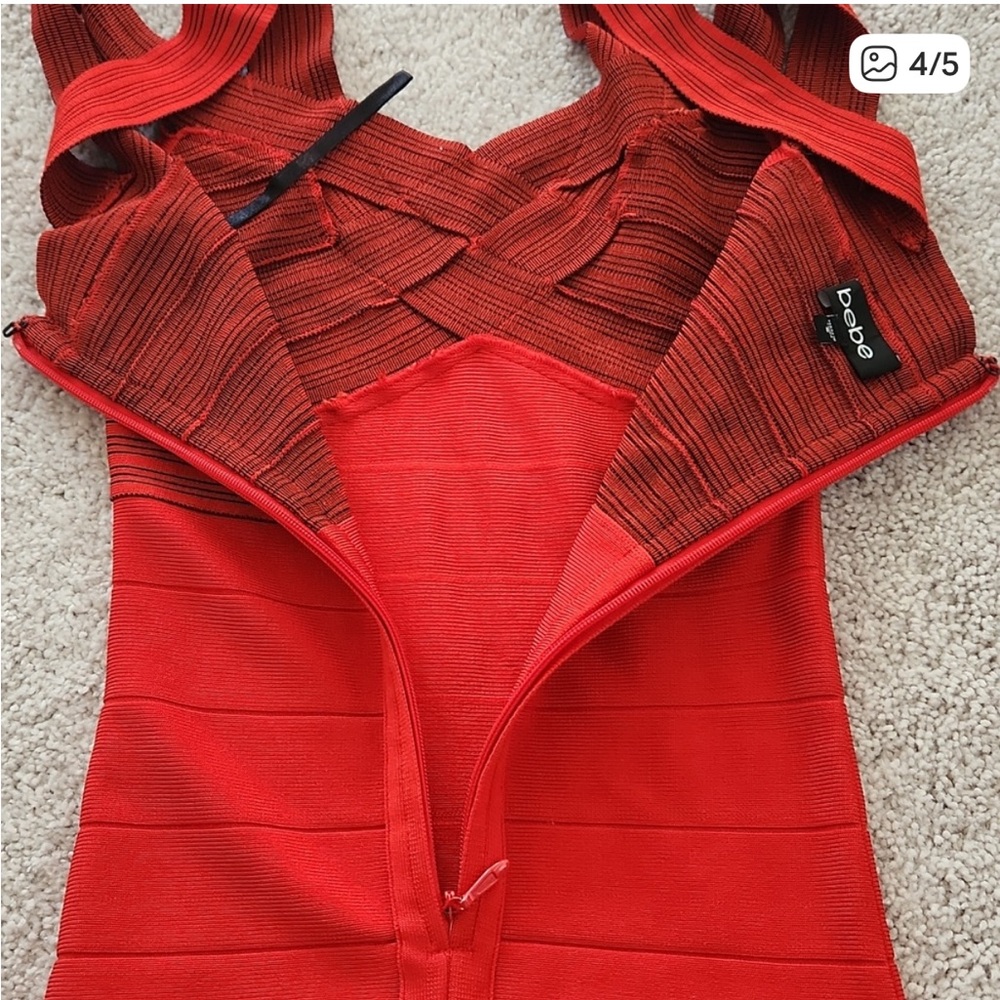 Bebe red bandage dress - Picture 3 of 4